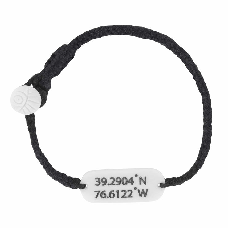 jewel string by Bk arts Black cord wristband for (unisex)